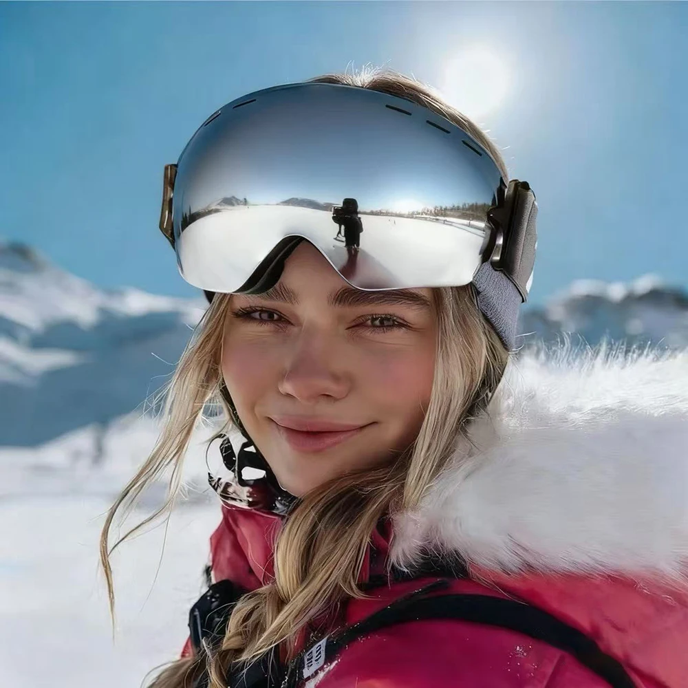 

100, новые лыжные очки, противотуманные лыжные очки для сноуборда, мужские и женские лыжные очки с защитой UV400, ветрозащитные очки для сноуборда, Лидер продаж