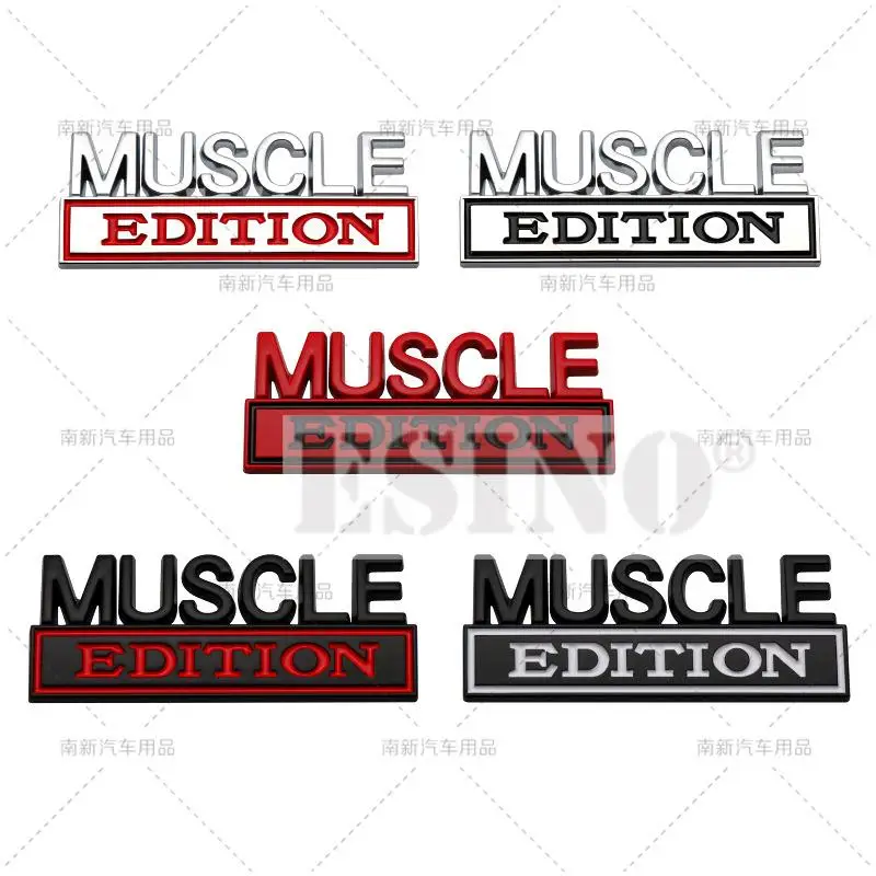 

Car Styling 3D Muscle Edition Metal Chrome Zinc Alloy Adhesive Emblem Decorative Badge Funny Decal Auto Accessory
