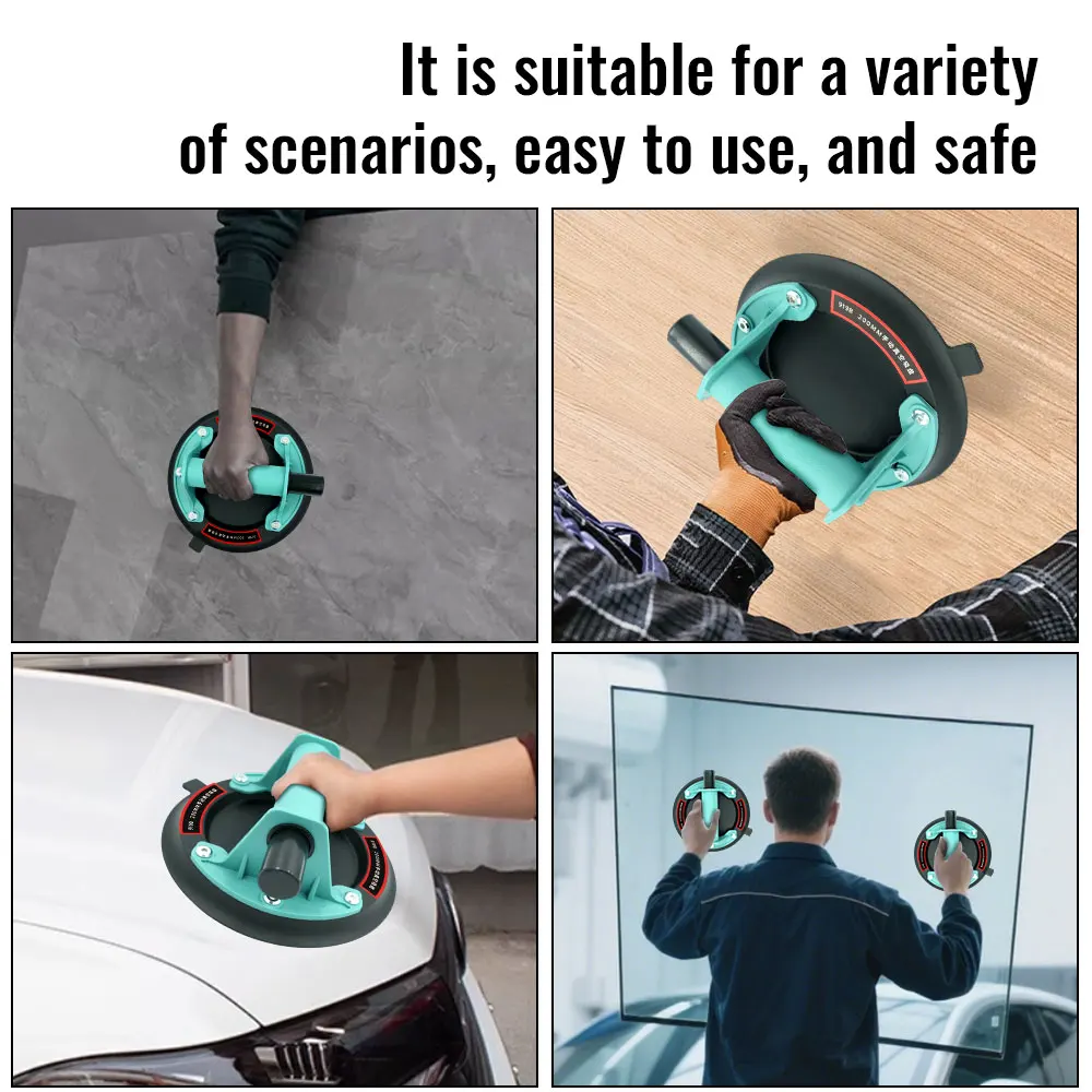New 2PCS 1PCS Vacuum Suction Cup 8 Inch 200kg Carrying Capacity Heavy Strong Suction Puller for Tile Glass Floor Lifting Tools