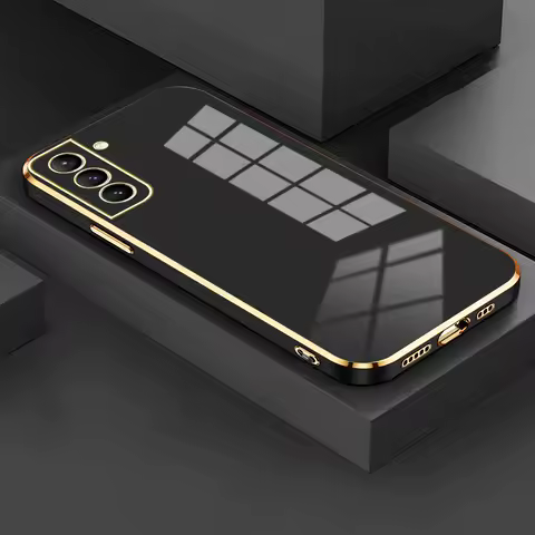 Electroplated Plating Square Frame Phone Case for Samsung Galaxy A15 A05 A05s 4G S24 S23 FE S22 Plus S21 S20 Ultra A14 A24 Cover