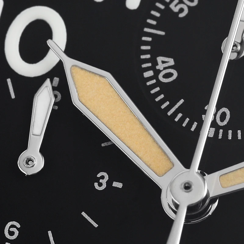 Militado ML1868KF Retro VK67 Quarz-Chronographenuhr, Edelstahlgehäuse, 3 Zifferblätter, wasserdicht, 100 m, Multifunktions-Militäruhr – Detail 23