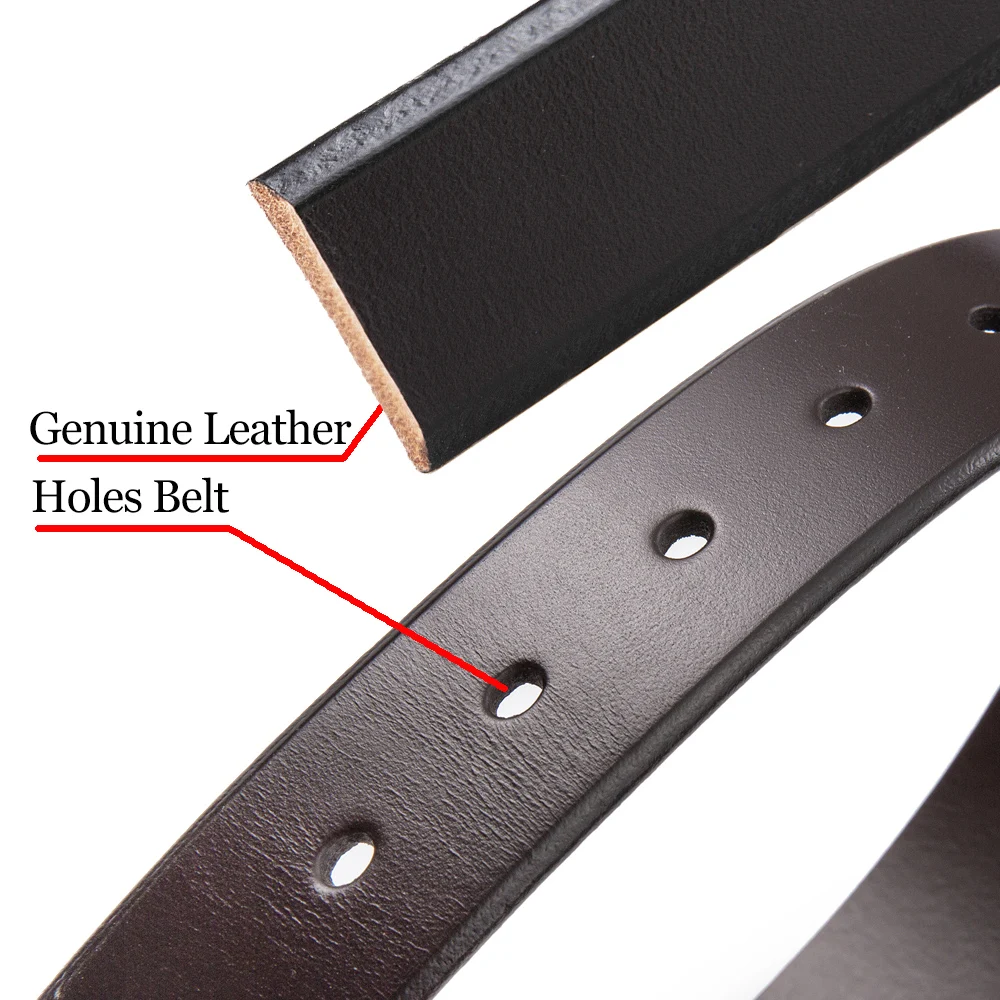 Ciartuar Belts for Men High Quality Genuine Leather Belt Pin Buckle Luxury Designer Belt Waist Strap Jeans Business Gold Belt