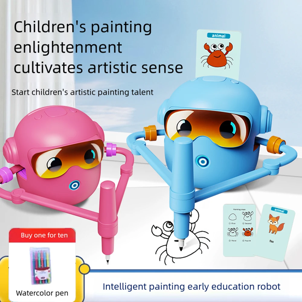 Automatic Intelligent Drawing Robot Enlightenment Intelligent Drawing Robot Teaching Aid Educational Early Childhood Machine Toy