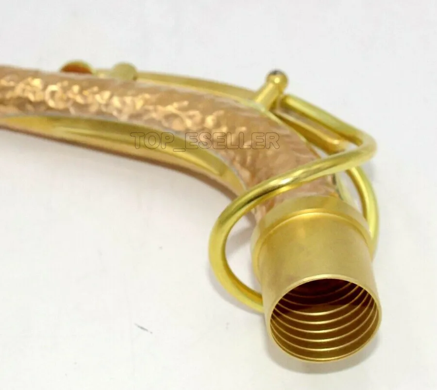 اليد مطروق الفوسفور النحاس ألتو ساكسفون SAX الرقبة SBA الرقبة 24.5 مللي متر Unlacquer