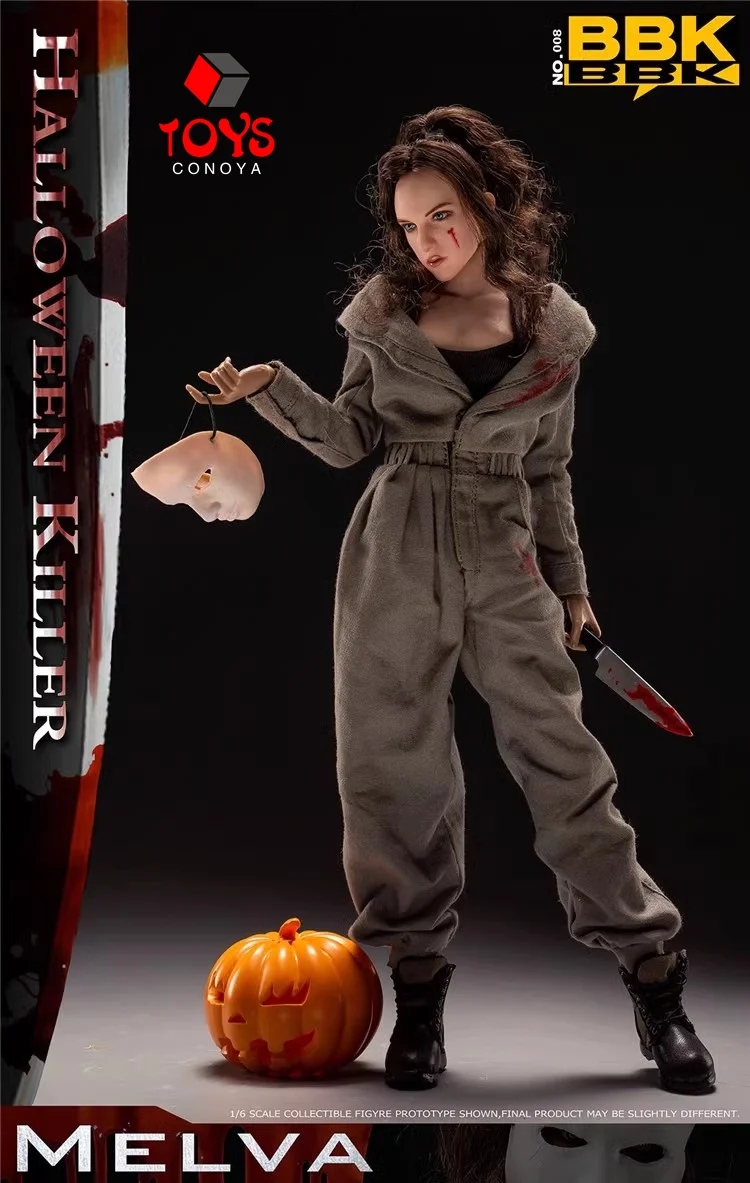 In Stock BBK BBK008 1/6 Halloween Killer Girl Melwa Figure Model 12