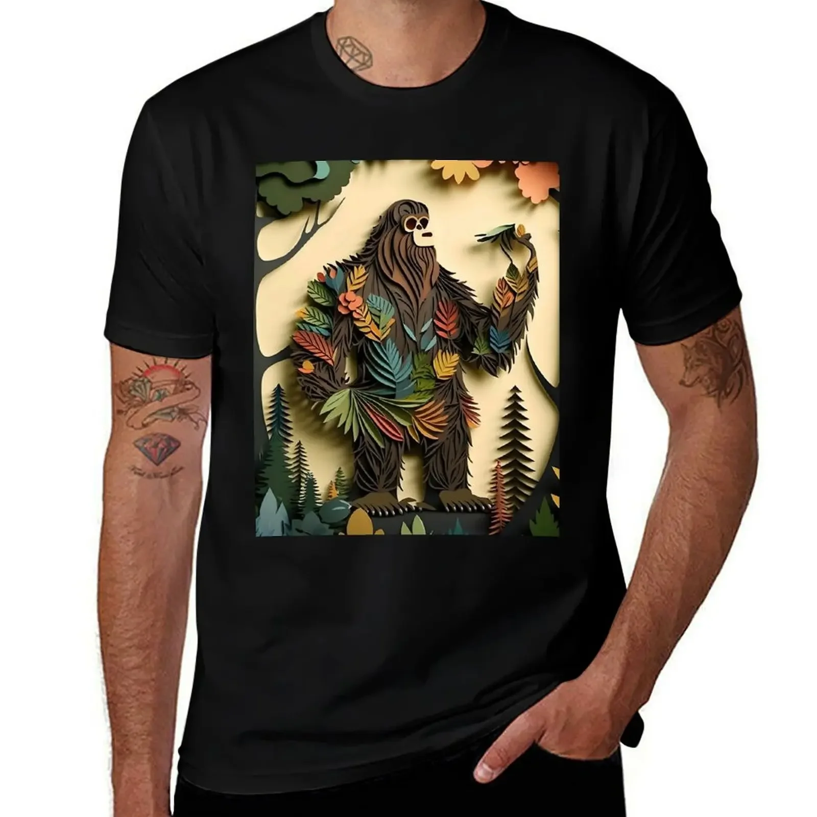 Paper Squatch T-Shirt funny gifts Clothing mens shirts graphic tee