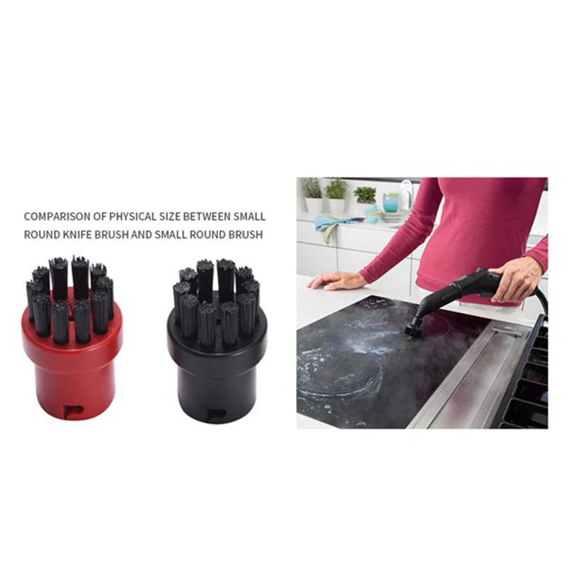 Para karcher sc2 sc3 sc4 sc5 ctk10 ctk20 raspador de bico de janela escova redonda para limpeza a vapor espelhos umidade, fenda limpa