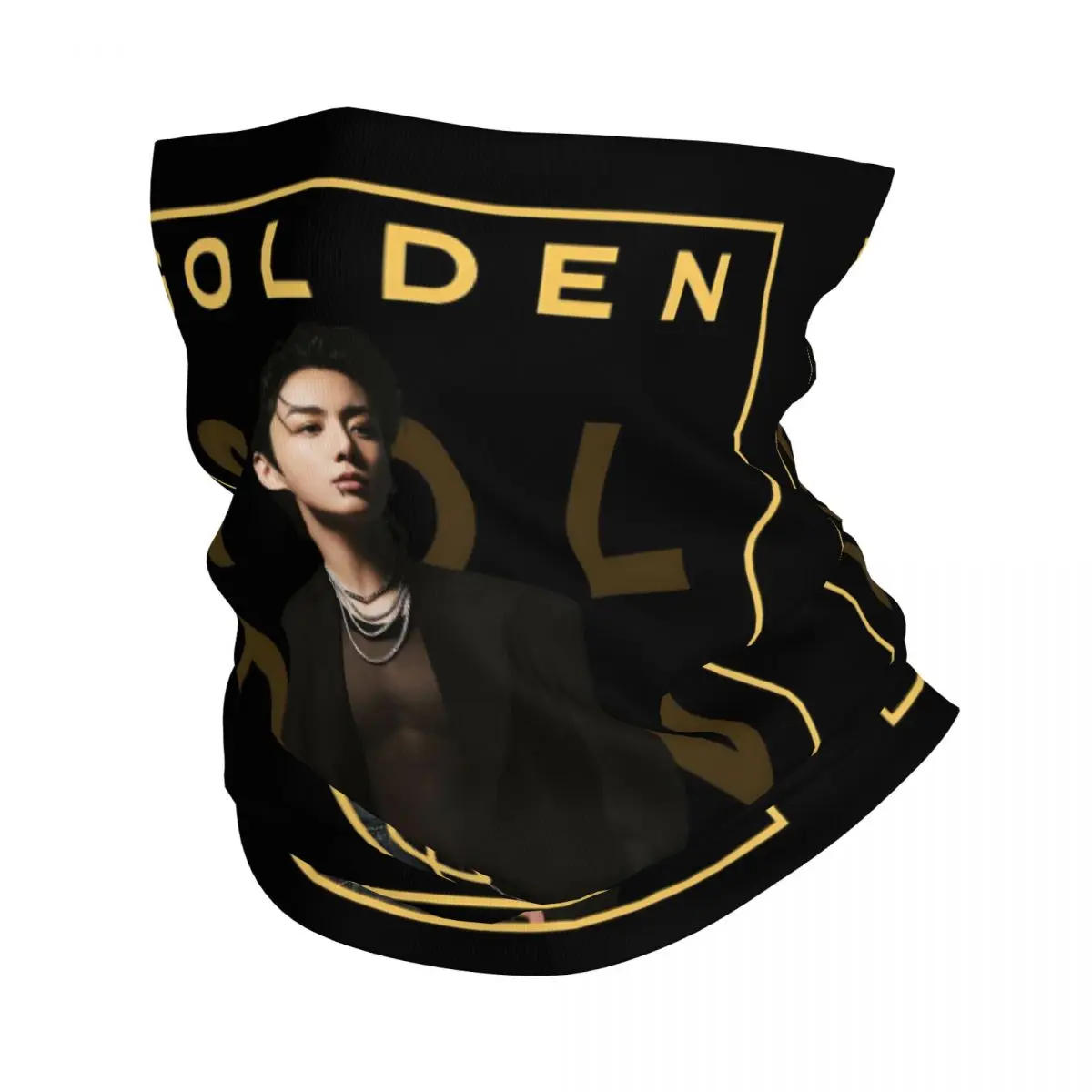 ผ้าพันคอไหมพรมกันลมสำหรับฤดูหนาวลาย Jung Kook ของวง Kpop สำหรับผู้หญิง ใช้คลุมหน้า คลุมคอ หรือคาดศีรษะสำหรับเล่นสกี แฟชั่นทันสมัย