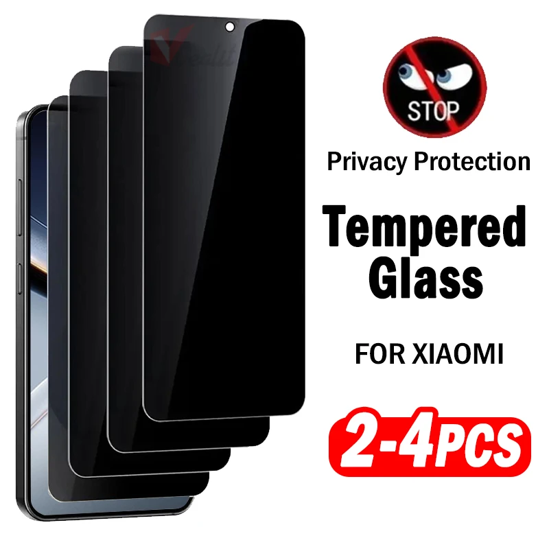 

2-4Piece Privacy Tempered Glass for Xiaomi Poco F7 Ultra F6 F5 F4 GT F3 Pro Anti-Spy Screen Protector Poco X7 X6 X5 X4 X3 Pro 5G