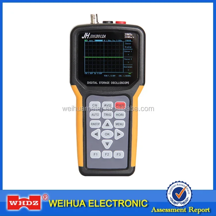 Oscilloscope With Large Screen High Accuracy Digital Oscilloscope And Multimeter 2 In 1 Function Auto-range Scopemeter WH2012