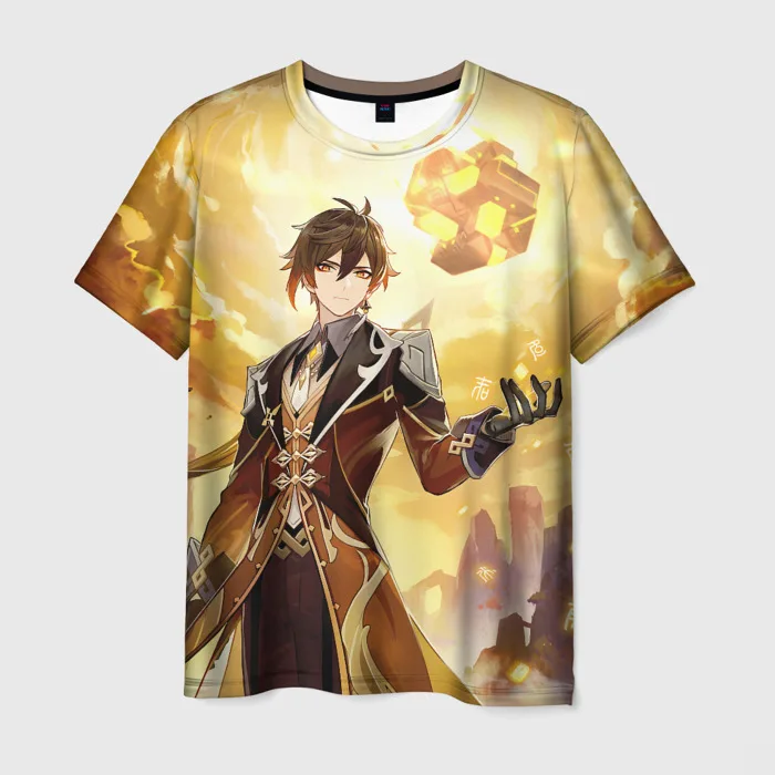 New Game Genshin Impact 3D Men's T-Shirt Summer Fashion Cool Daily Anime T shirt Casual Harajuku Short Sleeve Tee Y2k Sports Top