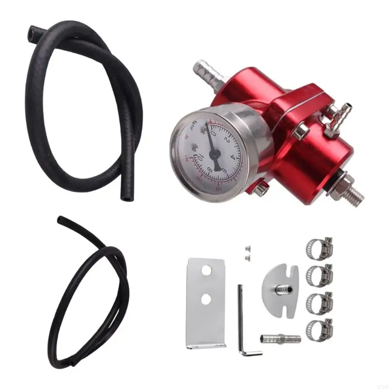 M76E Einstellbarer Kraftstoffdruckreglersatz mit 0–140 PSI Druckmesser und Aluminiumgehäuse für die Reparatur des – Detail 7