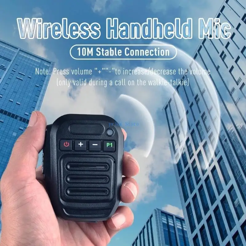 583D Handfree Handheld Shoulder Wireless Speaker Microphone Suitable For Radios & Smartphones With Noise Reduction Technology