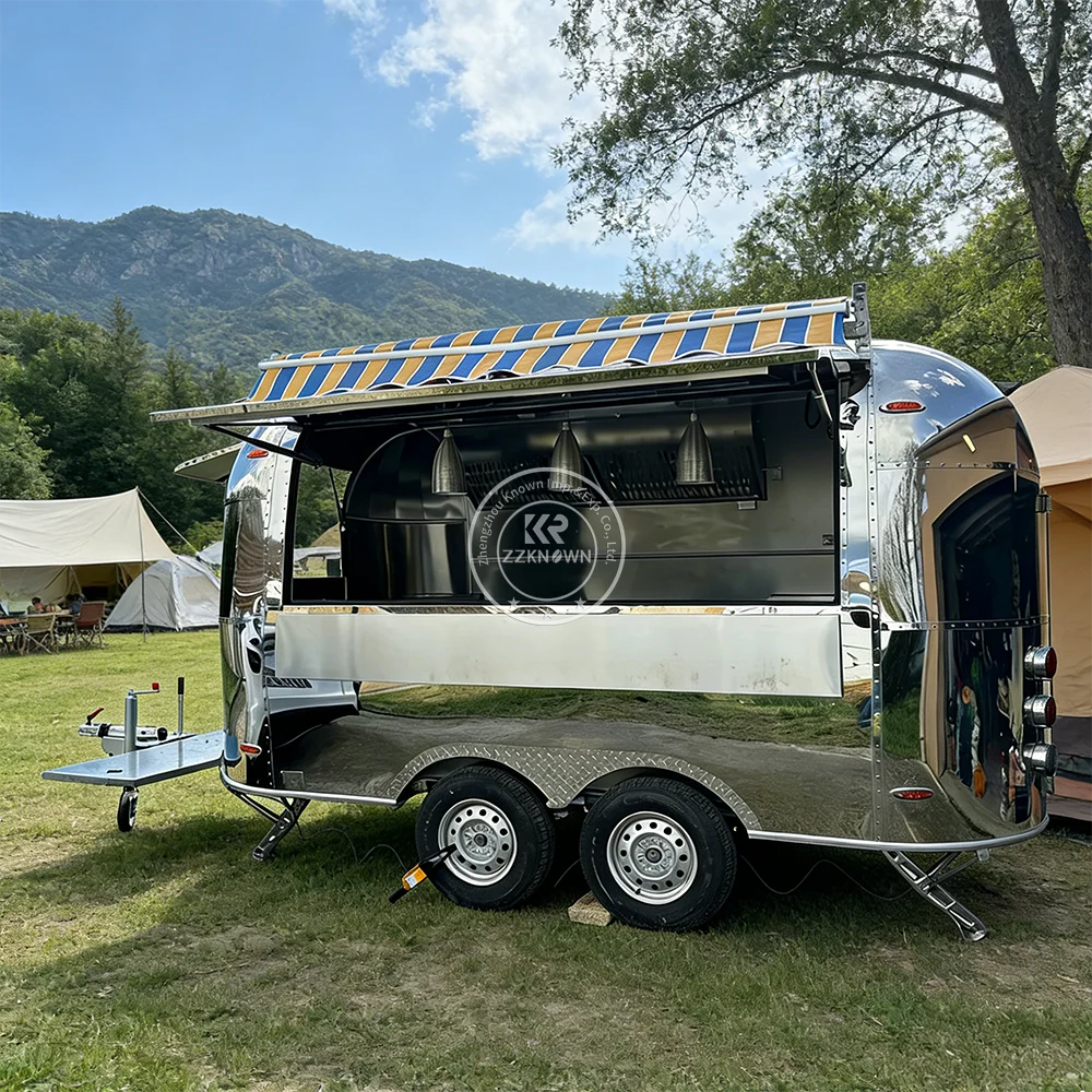 Commercial Coffee Bakery Truck Street Catering Night Market Outdoor Festival Mobile Kitchen Food Trailer Food Truck For Sale