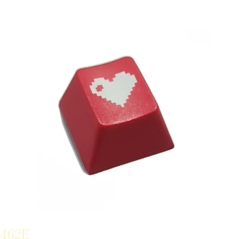 

Mechanical Keyboard Caps Accessories for Key Red Pixel Heart Square Game PBT Cherry Profile ESC Keycaps