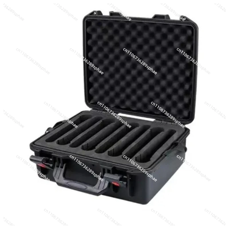 PP Material Double-layer Microphone Storage Box 8 Handheld + 8 Fanny Packs + Head-mounted Microphone