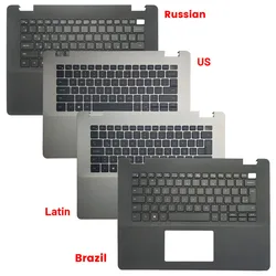 New Case For Dell Vostro 3400 3405 V3400 Russian/Brazil/Spanish/Latin/US Keyboard With Palmrest Upper Cover 0CX6T3