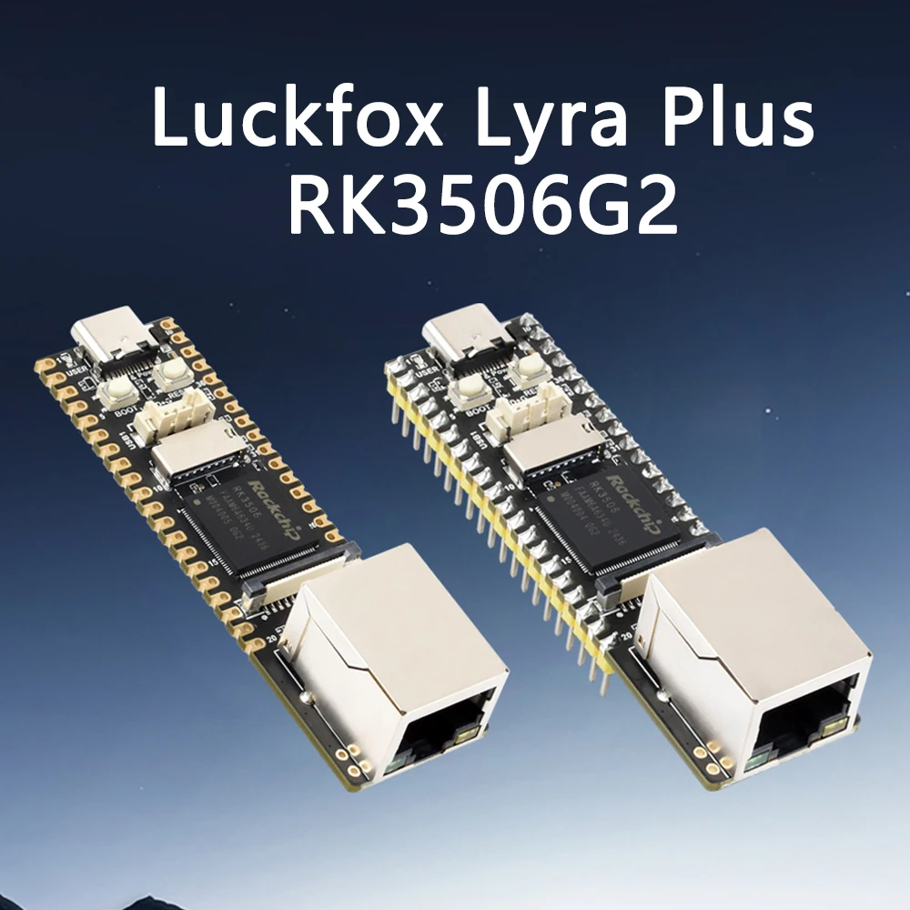 Luckfox Lyra Plus RK3506G2 micro Linux development board with Ethernet port TYPE-C interface PWM, UART, I2C, SPI and I2S