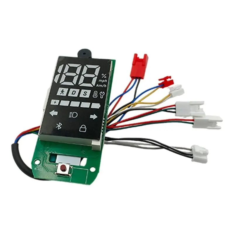 ABDE-For 6 E-Scooter Replacement Accessories- Dashboard Display Turn Signal Instrument Panel Screen Circuit Board