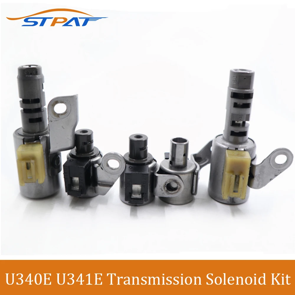 STPAT 5PCS Original U340E U341E U340F Transmission Solenoid Kit For Toyota Corolla