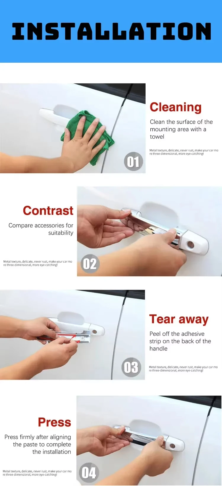 Door Handle Cover for BYD Fangchengbao/Leopard5/DenzaB5 - Image 6