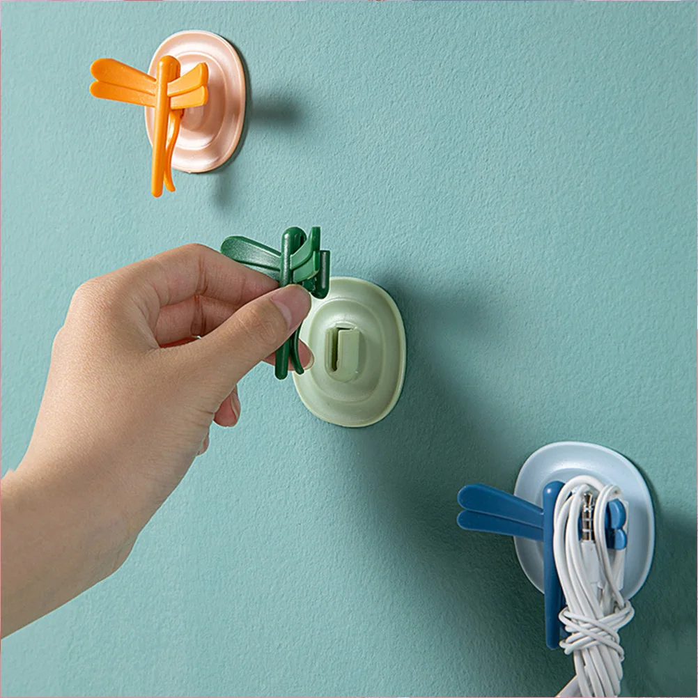 

4pcs Dragonfly Hook Replaceable Refrigerator Clip ABS Multi Function Fridge Accessory Sealing Clips Magnet Scratch