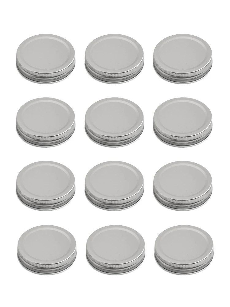 12PCS Metal Can Lids for Ball Jars Reusable Tin Canning Lid Set Compatible with Standard Mouth 2 75 Inch Jars to Keep Food Fresh