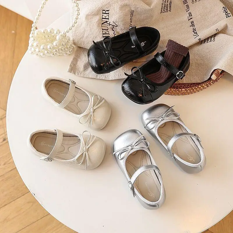 

Kawaii Casual Shoe Fashion Childrens Shoes Girls Leather Princess Shoes Soft Sole Anti Slip Performance Shoes for Baby Toddler