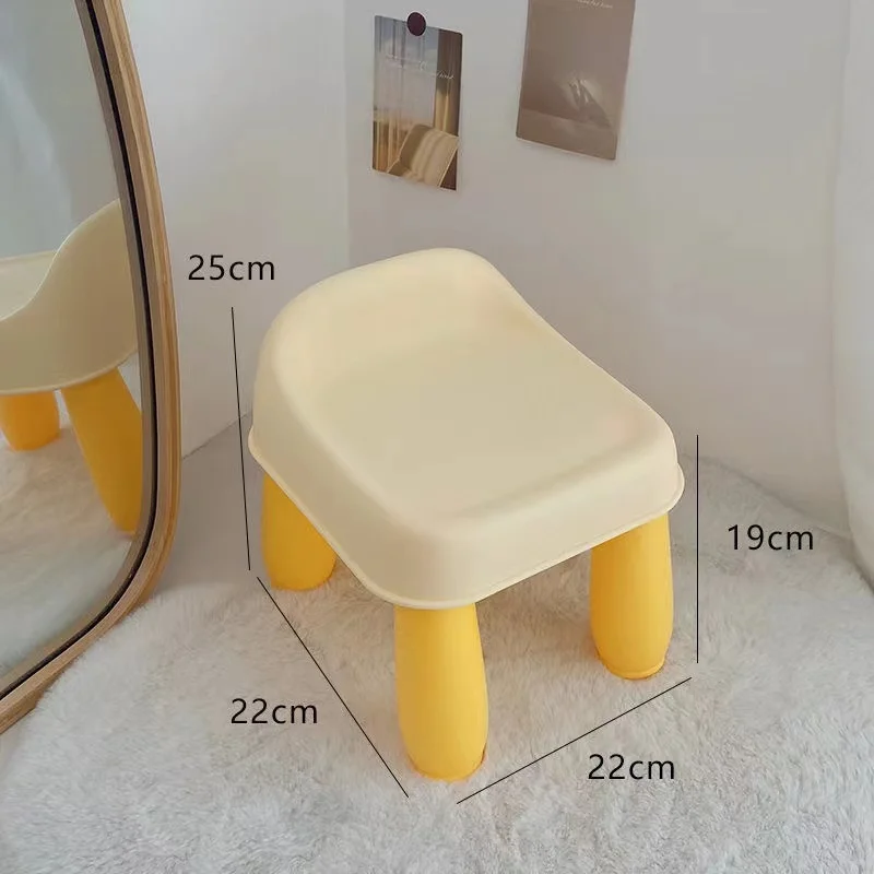 Hot Sale New Goods Children\'s Stool Household Cute Plastic Short Stool Changing Shoes Non Slip Loadable Adult Coffee Table Stool