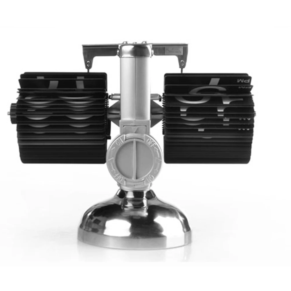 

Retro Automatic Date Time Display Autopager Turning Page Clock Electric Creative Quartz Clock Home Living Room Decor Without