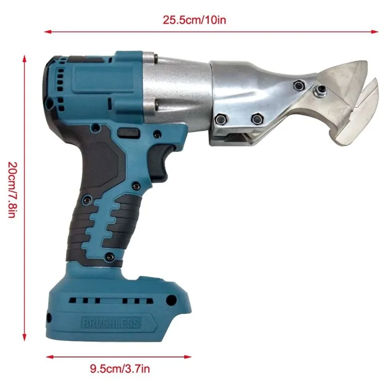2000W Electric Iron Sheet Shears Brushless Cordless Scissor Multifunction Cutting Power Tool for Makita 18V Battery Pin