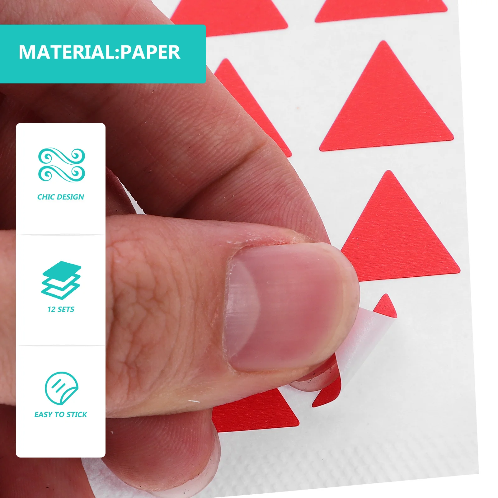 

288Pcs Adhesive Classification Stickers Triangle Labels Marking Decals for Home Office School Easy to Use