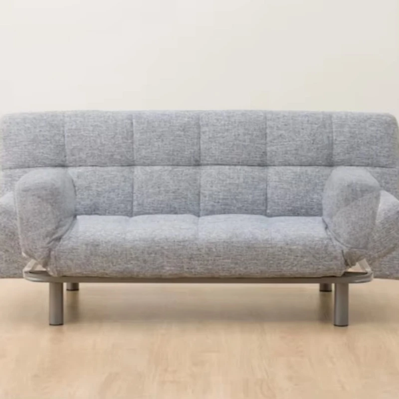 

Modern convertible sofa bed with adjustable backrest and hidden storage for small apartments, guest rooms and living rooms