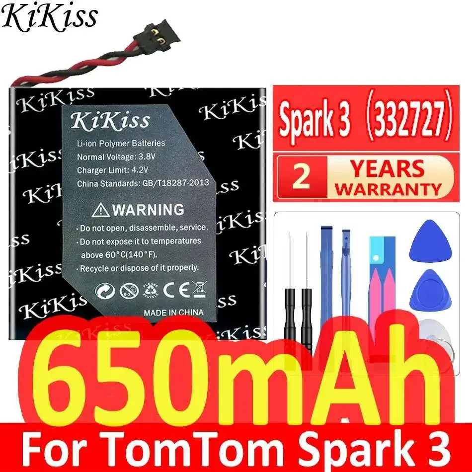

For Tomtom Spark 3 3 332727 650mAh Watch Battery High-Capacity