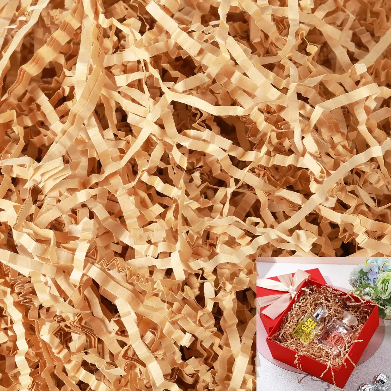 0,22-1,1 LB Knitterpapier-Füllmaterial, geschreddertes Seidenpapier, Geschenkbox-Füllung, Verpackungsmaterial für Hochzeits- und Partydekoration