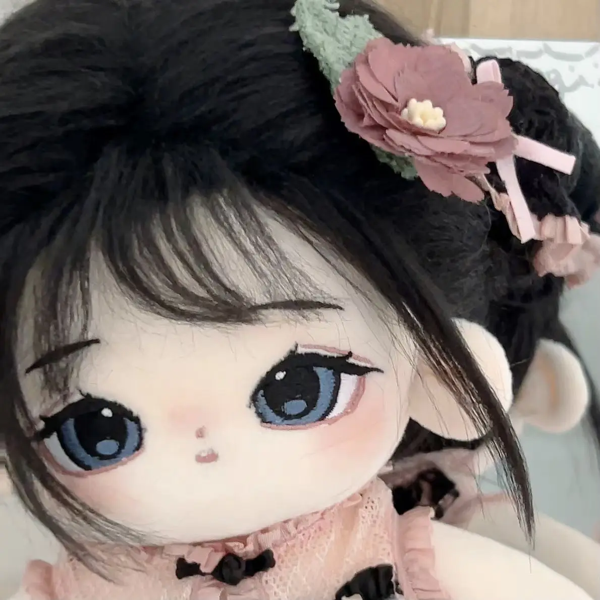 

20cm Cotton Doll Young to Fry Hair Long Hair Girl Star Doll Dress-up Cotton Doll Without Attribute Naked Doll Cute Doll Gift