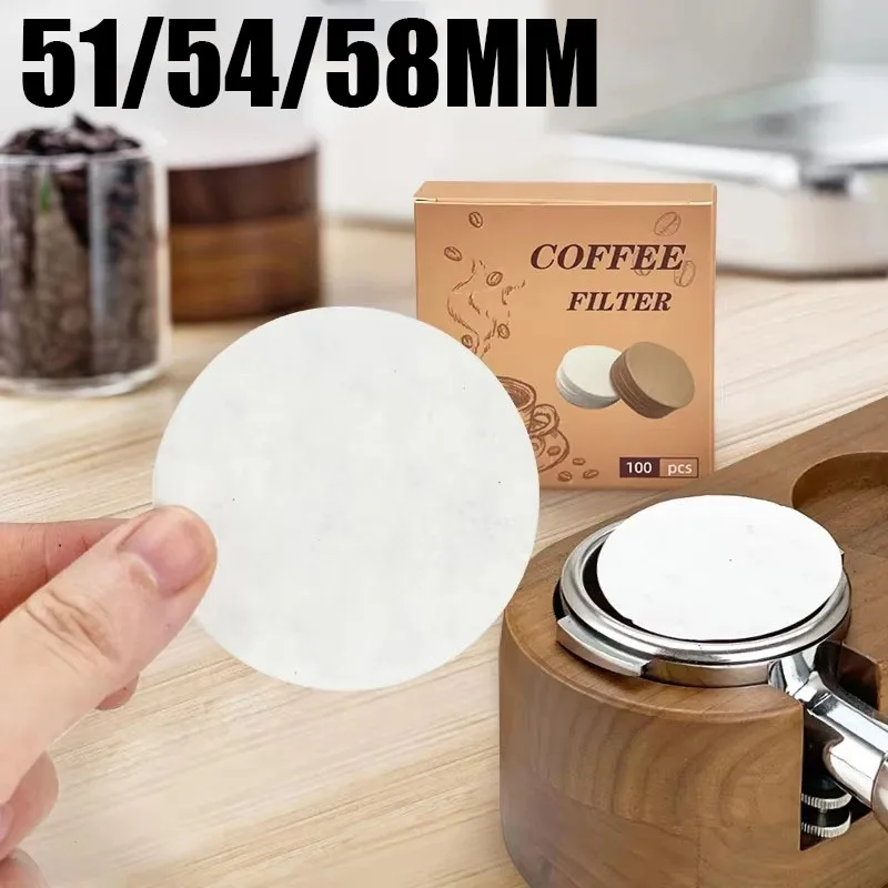 100/200/300Pcs Coffee Filter Paper Espresso Paper Filters 51/54/58MM Puck Screen For Portafilter Machine Tools