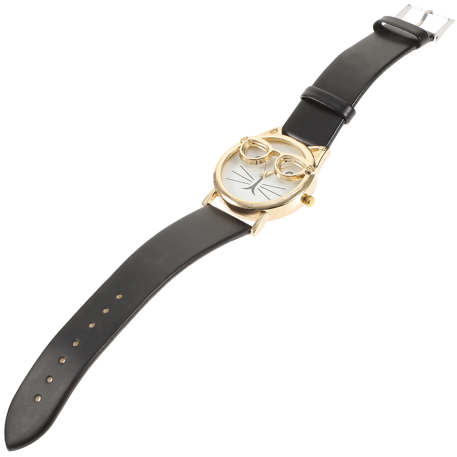 1Pcs Kids Quartz Pattern Durable PU Strap Sports Wristwatch Fashion Casual Comfortable Boys Girls Cat Pattern Watch