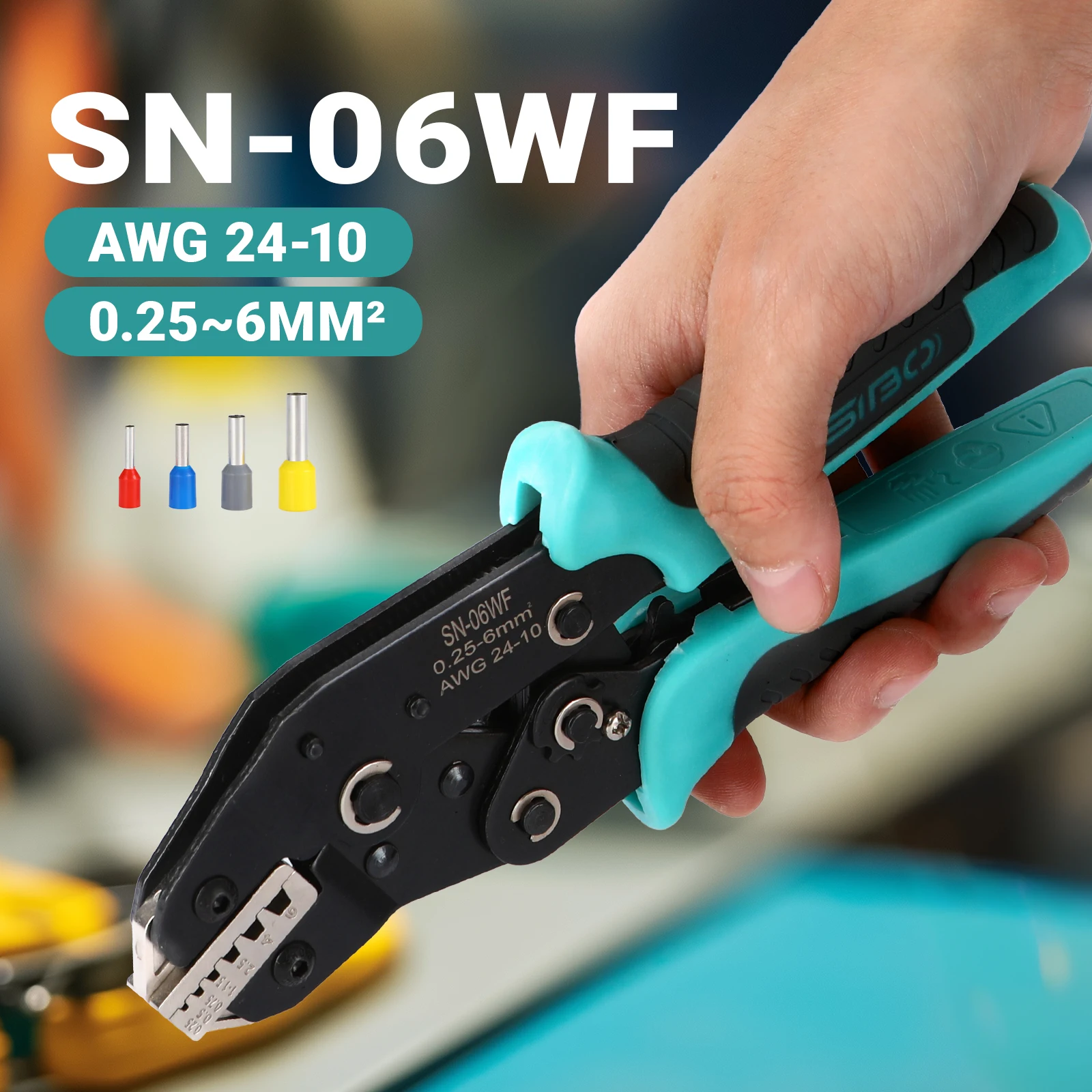 Ferrule Crimping Tool Kit Mini Ratchet Wire Crimper for Sleeves Pin Cord End Tubular Terminals Electrical Clamp Press Pliers Set