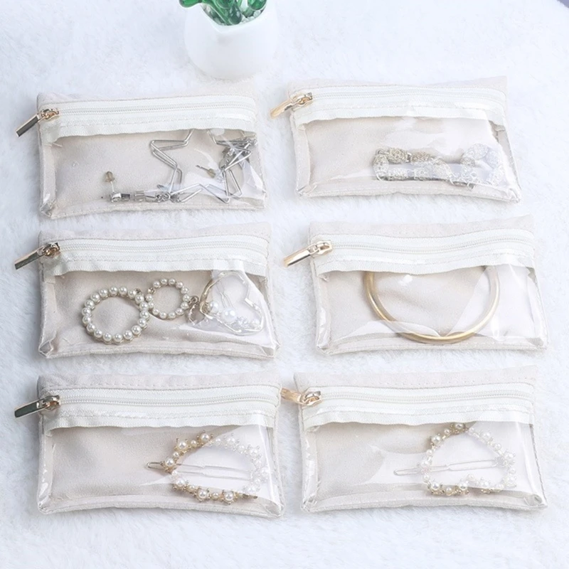 Delicate Storage Bag Practical Jewelry Travel Bag for Earrings and Necklaces Dropship