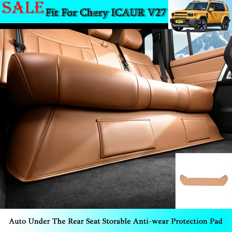 

Fit for Chery ICAR V27 2026 Auto Under The Rear Seat Storable Anti-wear Protection Pad Automotive Interior Accessories