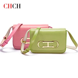 CH 2024 Spring New Light Luxury Women's Shoulder Bag Classic Fashion Women's Solid Color Bag Chain Elegant Crossbody Bag