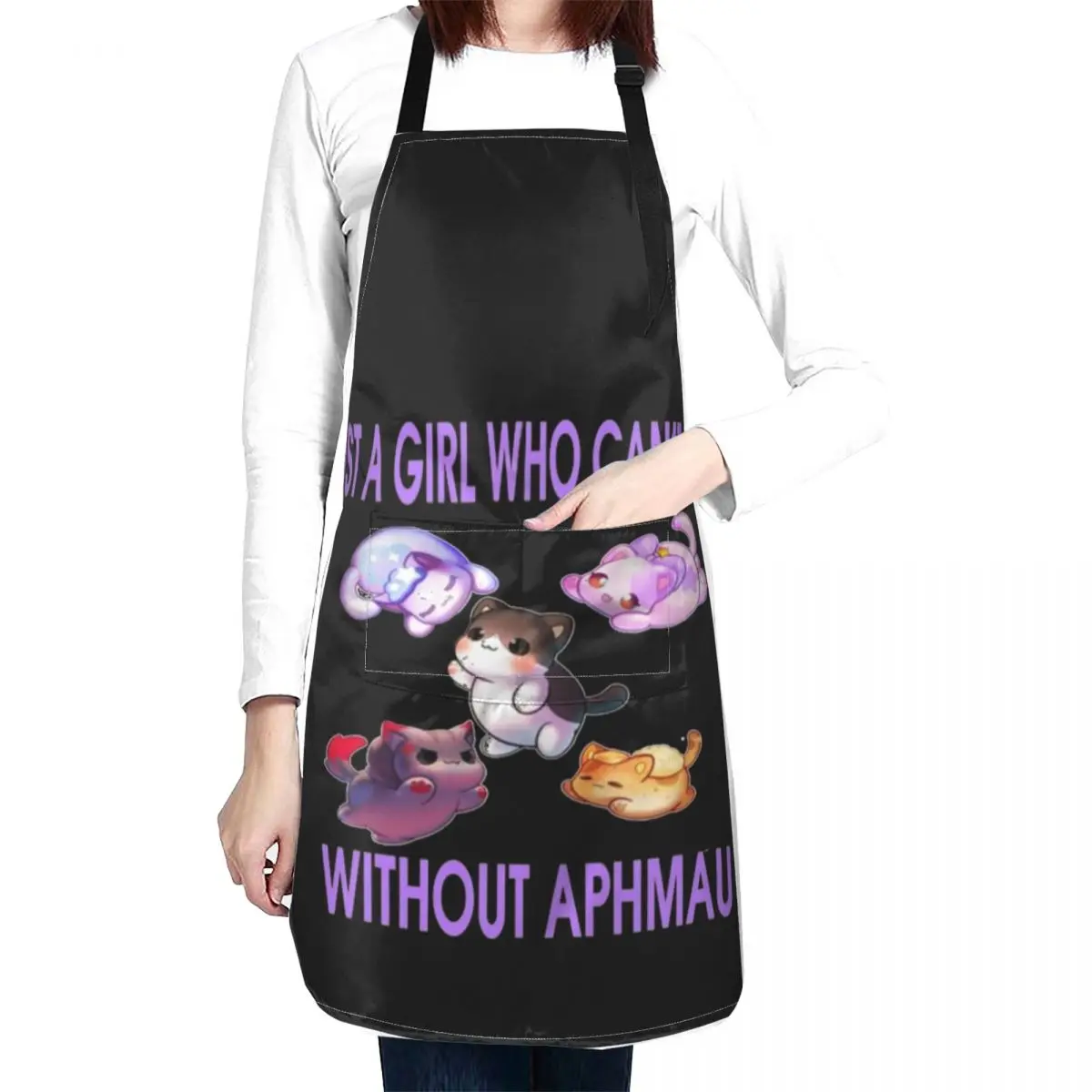 just a girl who loves aphmau Apron kitchen clothes Kitchenware Christmas gift Apron