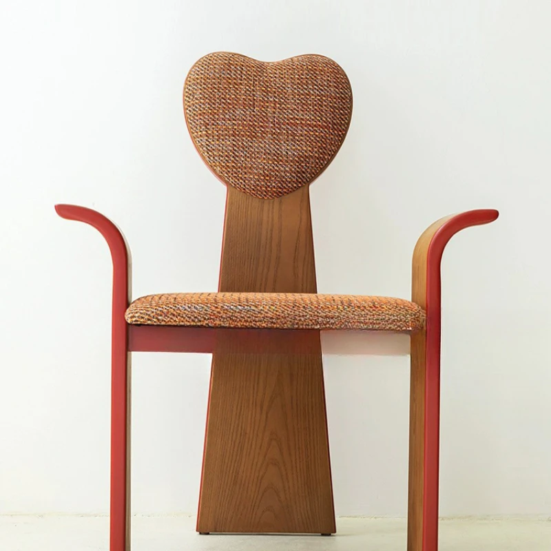 

Feng Quan Solid Wood Peach Heart Chair rest Single Person Leisure Retro Home