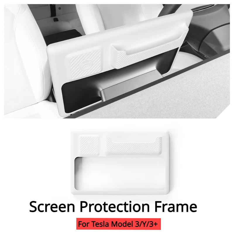 For Tesla Model 3/Y/3+ Highland Center Control Screen Protection Frame Display Anti-collision Protective Cover Car Accessories