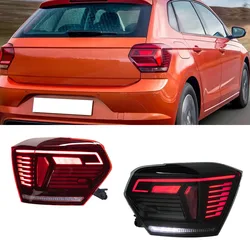 For Vw Polo 2019 2020 2021-2023 Hatchback LED Taillight Steering Light Brake Light Warning Light Reverse Light Driving Light