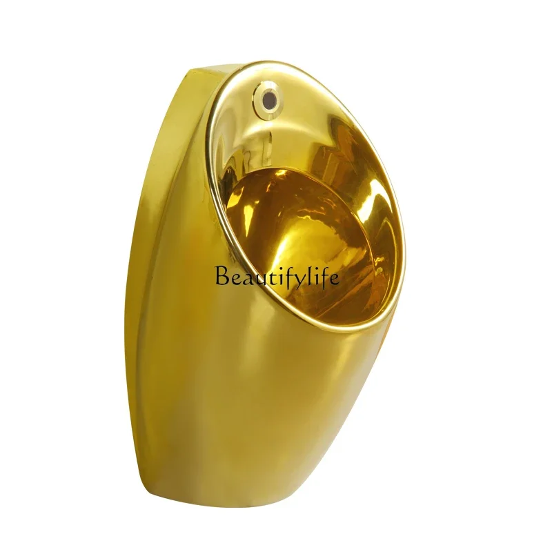 

P13Integrated induction golden urinal wall-mounted urinal