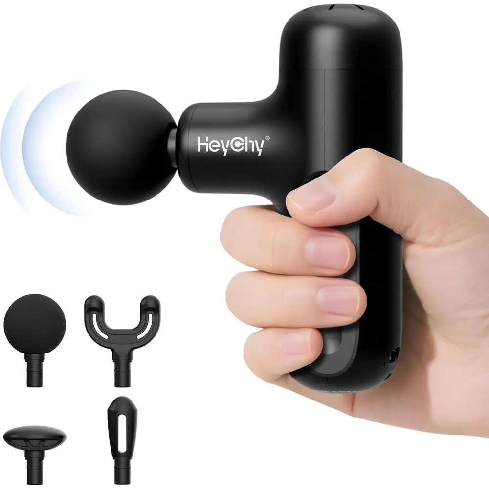 

Супер мини-массажный пистолет для глубоких тканей, ручной массажер для мышц с 4 секундами, перкуссионный массажный пистолет для путешествий или снятие боли в спине, Qu