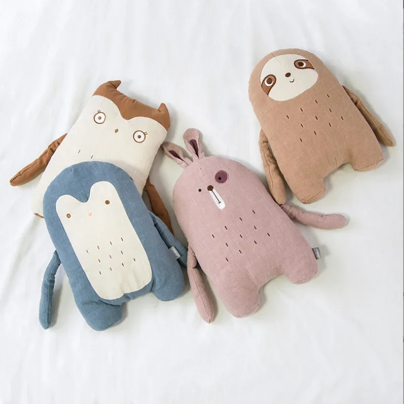 

Soft Cute Stuffed Sloth Toy 38x25cm Plush Rabbit Penguin Owl Toy Animals Plushie Doll Pillow Sofa Cushion For Kids Birthday Gift