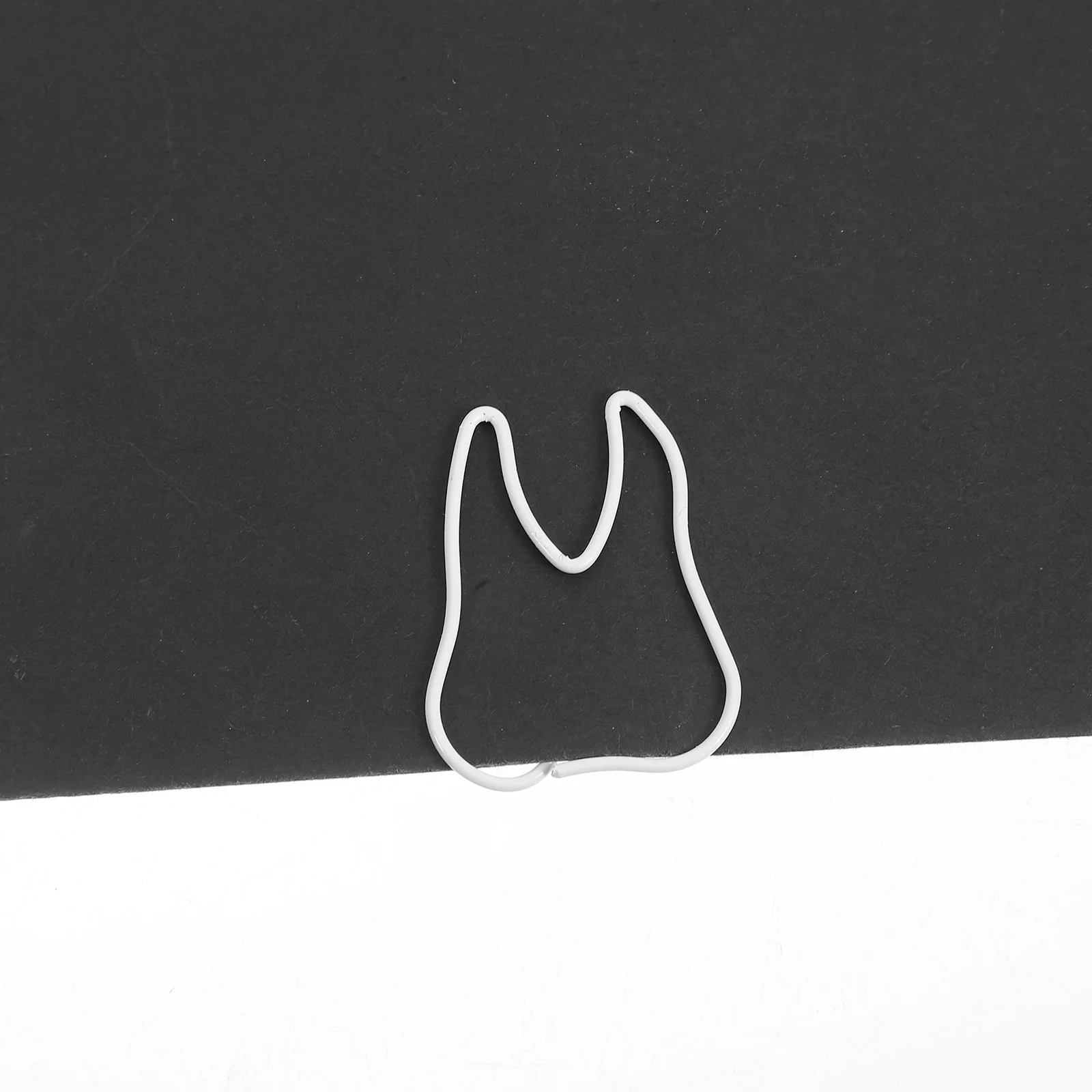 

100 Pcs Teeth Paper Clip Funny Tooth Paperclips Office Stationery Human Body Cute Document Sorting White Decorative Metal